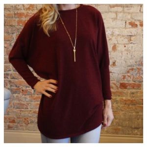 burgundy sweater